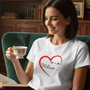 Personalized Couple Heart Shirt for Her 