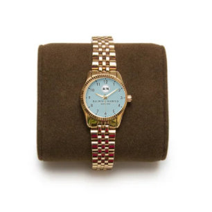 Personalized couple name blue neutral wedding  watch