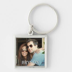 Personalized Couple or Family Photo Key Ring