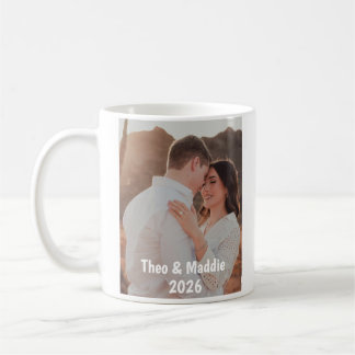 Personalized Couple Photo Mug with Names & Year