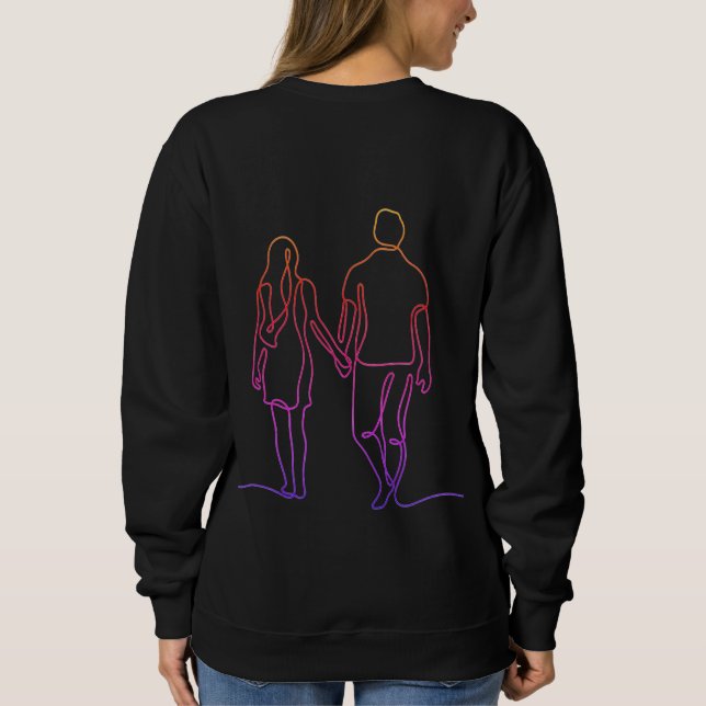 Personalized Couple Sweatshirt  (Back)