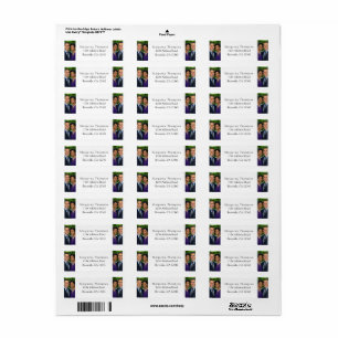Personalized Couple White Return Address Labels