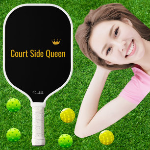 Personalized Court Side Queen Pickleball Mom Gift Pickleball Paddle
