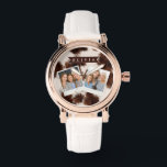 Personalized Cow Print Cowgirl Western Style Gift Watch<br><div class="desc">There is something timeless and effortlessly cool about cow print. It seems fun, fashionable, and a touch daring because it combines rustic charm with contemporary design. This personalized cow print collection was created for people who love western inspired aesthetics, cozy country vibes, and designs that feel both trendy and personal....</div>