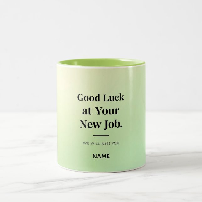 Personalized Coworker Farewell Mug – Custom Name (Center)