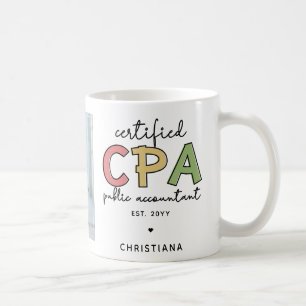 Personalized CPA Certified Public Accountant Photo Coffee Mug