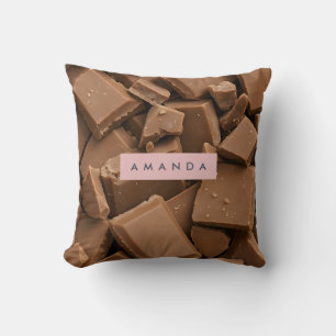 Personalized Creamy Milk Chocolate Chunk  Cushion