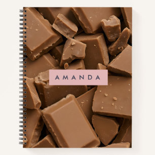 Personalized Creamy Milk Chocolate Chunk  Notebook