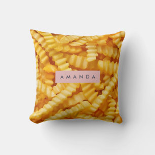 Personalized Crinkle Cut French Fries Design Cushion