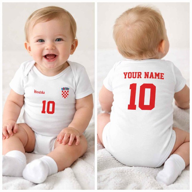 Personalized Croatia Baby Bodysuit (Creator Uploaded)