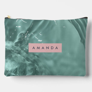 Personalized Crystal Clear Water Accessory Pouch