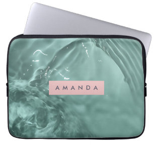 Personalized Crystal Clear Water Laptop Sleeve