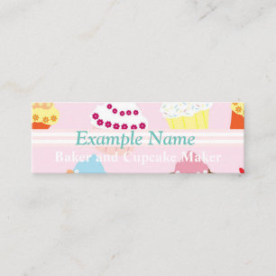 Personalized "Cupcakes" Social Media Mini Business Card