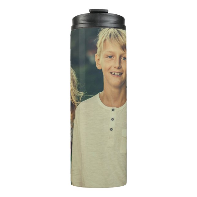 Personalized Custom 2 Photo Double Sided Thermal Tumbler (Front)