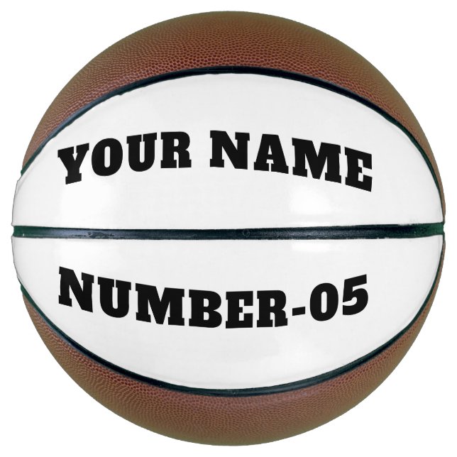 Personalized Custom Basketball – Your Text Here (Front)