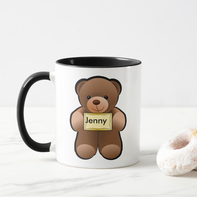 Personalized Custom Coffee Mug With Name (With Donut)