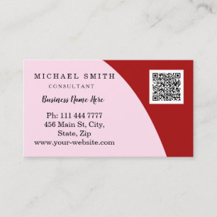 Personalized Custom Corporate QR Code Logo Business Card