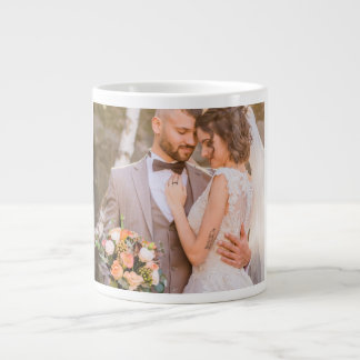 Personalized Custom Couple Photo Large Coffee Mug
