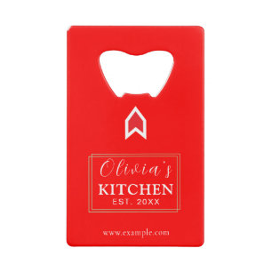 Personalized Custom Credit Card Bottle Opener