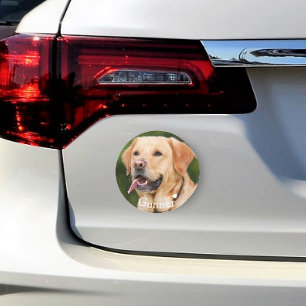 Personalized Custom Dog Cat Pet Photo Template Car Magnet