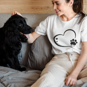 Personalized Custom Dog name Dog mom mama gift T-Shirt