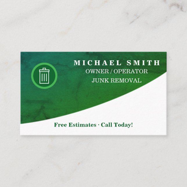 Personalized Custom Elegant Modern Plain Metal Business Card (Front)