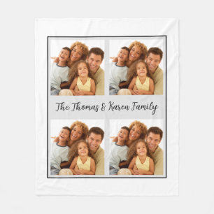 Personalized Custom Family Photo Cozy Blanket