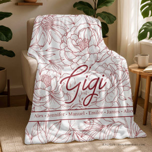 Personalized Custom Grandma Fleece Blanket