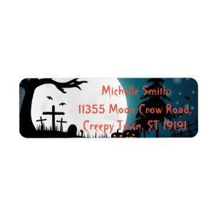 Personalized Custom Halloween Label Return Address Label