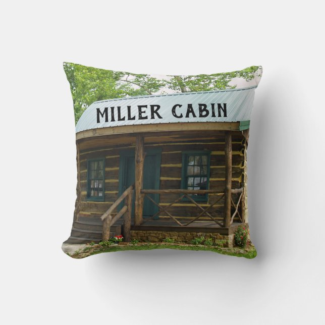 PERSONALIZED CUSTOM LOG CABIN PILLOWS (Front)