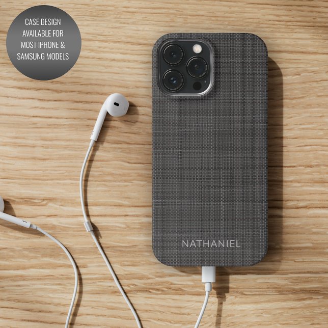Personalized Custom Medium Dark Gray Black Case-Mate iPhone Case (Creator Uploaded)