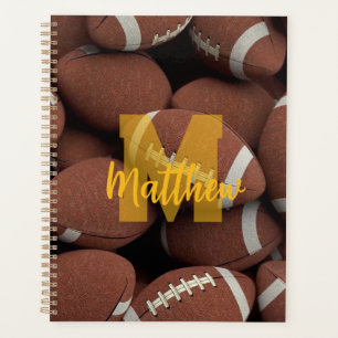 Personalized Custom Name American Football Journal Planner