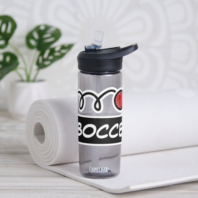 Personalized custom name bocce ball water bottle (Yoga)