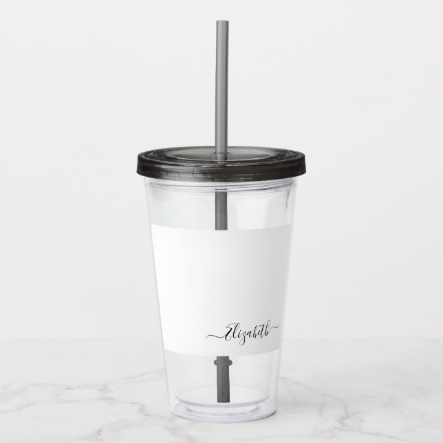 Personalized custom name tumbler Elizabeth mug (Front)