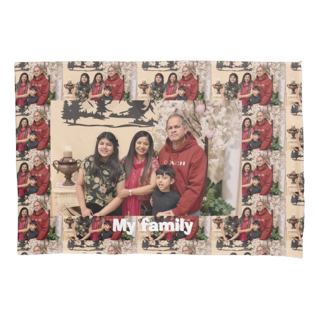 Personalized Custom Photo Picture Friends Family  Pillowcase (Front)