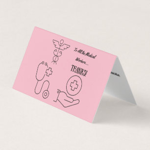 Personalized Custom Simple Thank You Business Card