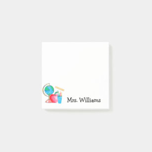 Personalized Custom Teacher Post-it Notes