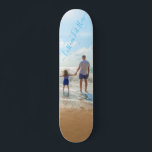 Personalized Custom Text Your Photo Skateboard<br><div class="desc">Custom Photo and Text Skateboards - Unique Your Own Design - Personalized Family / Friends or Personal Skateboard Gift - Add Your Text and Photo - Resize and move elements with Customization tool ! Choose font / size / color ! Good Luck - Be Happy :)</div>