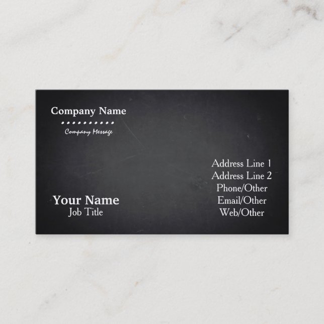 Personalized Custom Your Own Grey Business Card (Front)