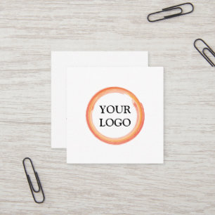 Personalized Custom Your Own Logo Square Business Card