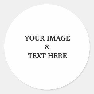 Personalized Custom Your Own Photo Classic Round Sticker