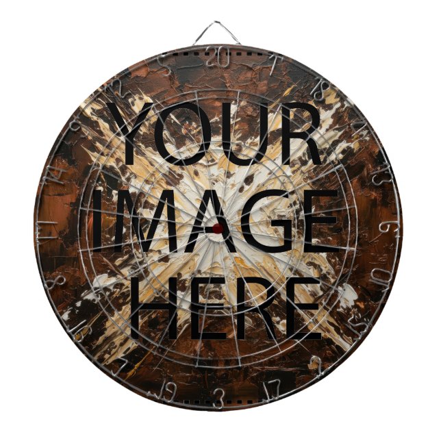 Personalized Custom Your Own Photo & Text Dartboard (Front)