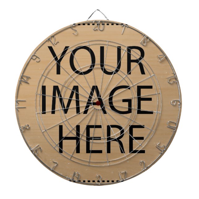 Personalized Custom Your Own Photo & Text Dartboard (Front)