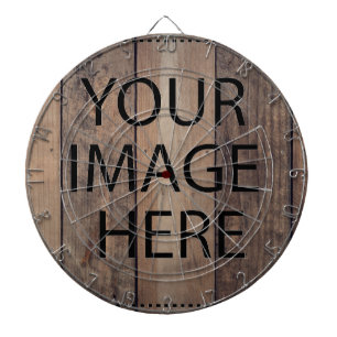 Personalized Custom Your Own Photo & Text Dartboard