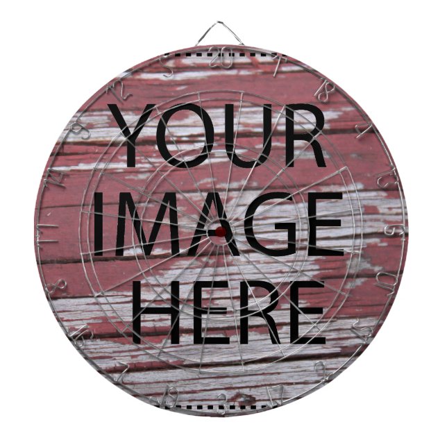 Personalized Custom Your Own Photo & Text Dartboard (Front)