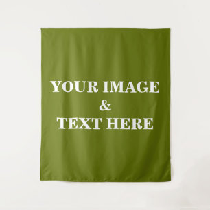 Personalized Custom Your Own Photo & Text Tapestry