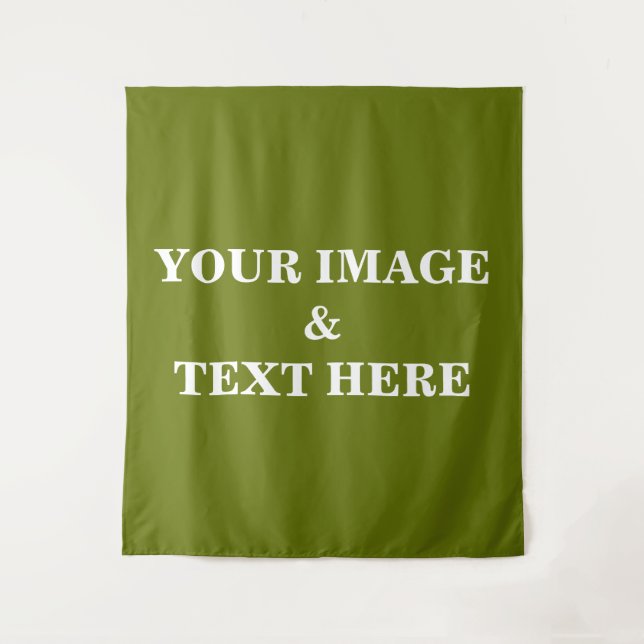 Personalized Custom Your Own Photo & Text Tapestry (Front)