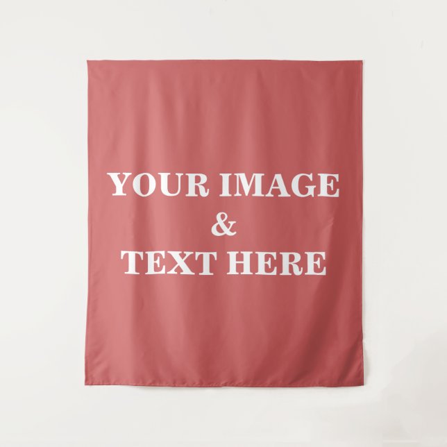 Personalized Custom Your Own Photo & Text Tapestry (Front)