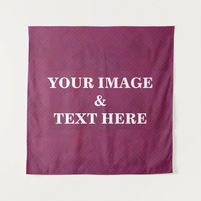 Personalized Custom Your Own Photo & Text Tapestry (Front)