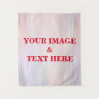 Personalized Custom Your Own Photo & Text Tapestry